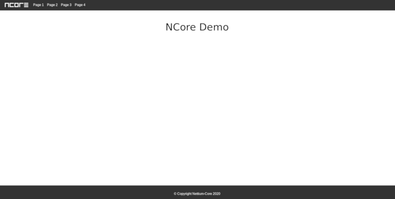 Screenshot of the NCore CMS